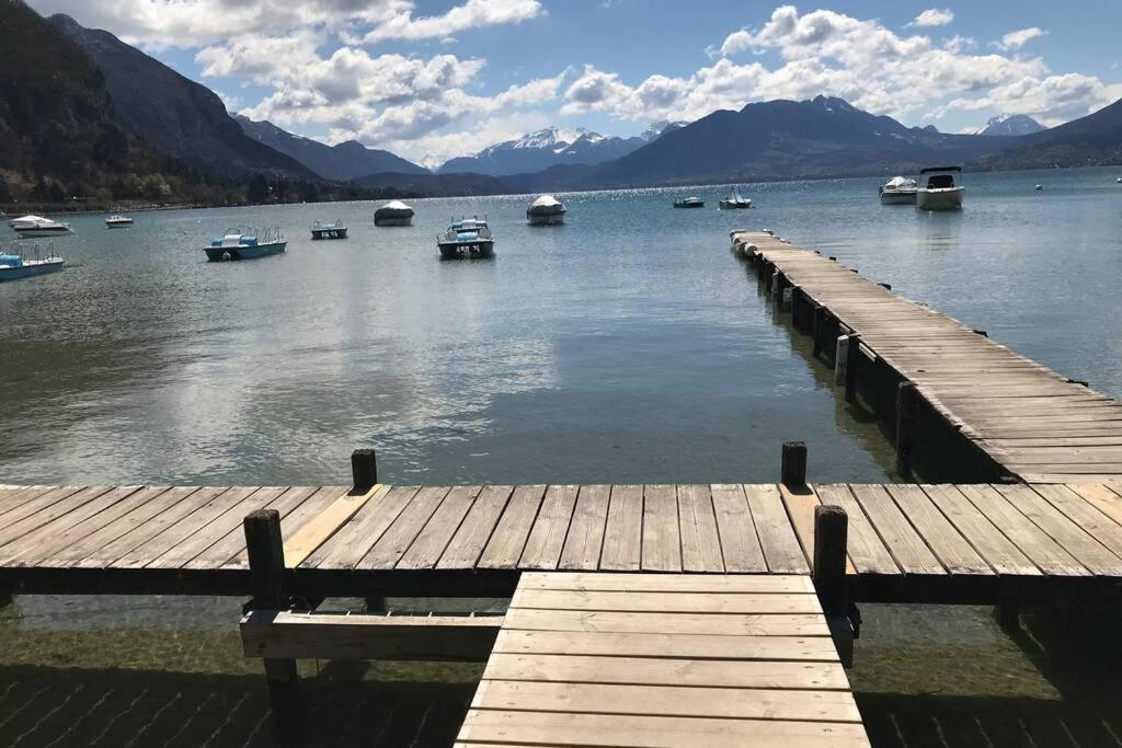 CHEZ JACQUES - terrasse avec vue lac et montagne Annecy Extérieur photo